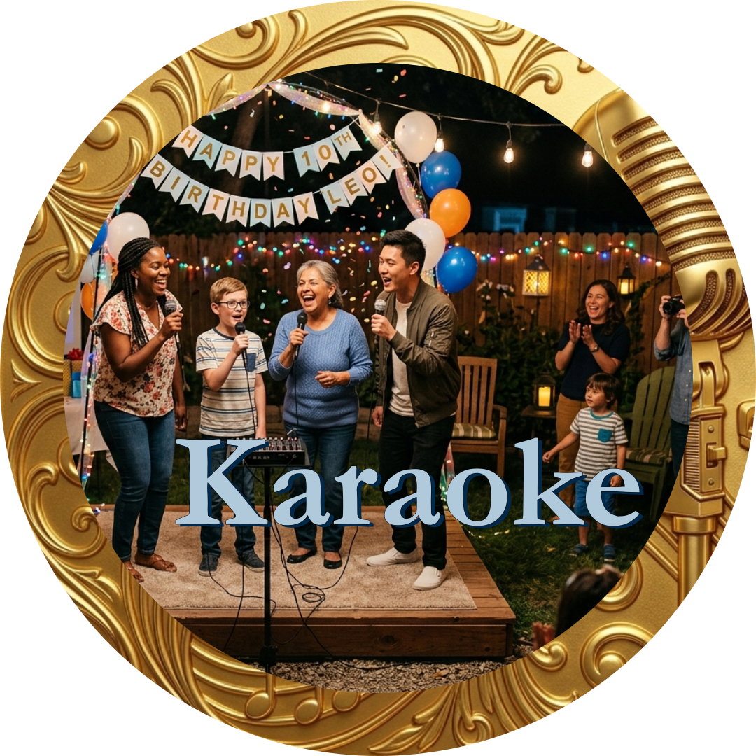Karaoke Party (Outside) Framed